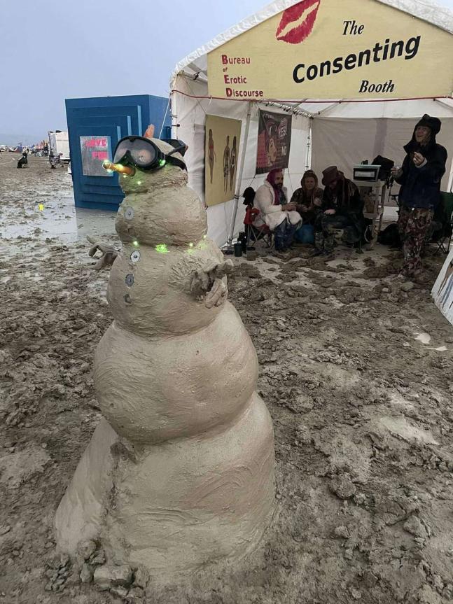 Mud Snowman