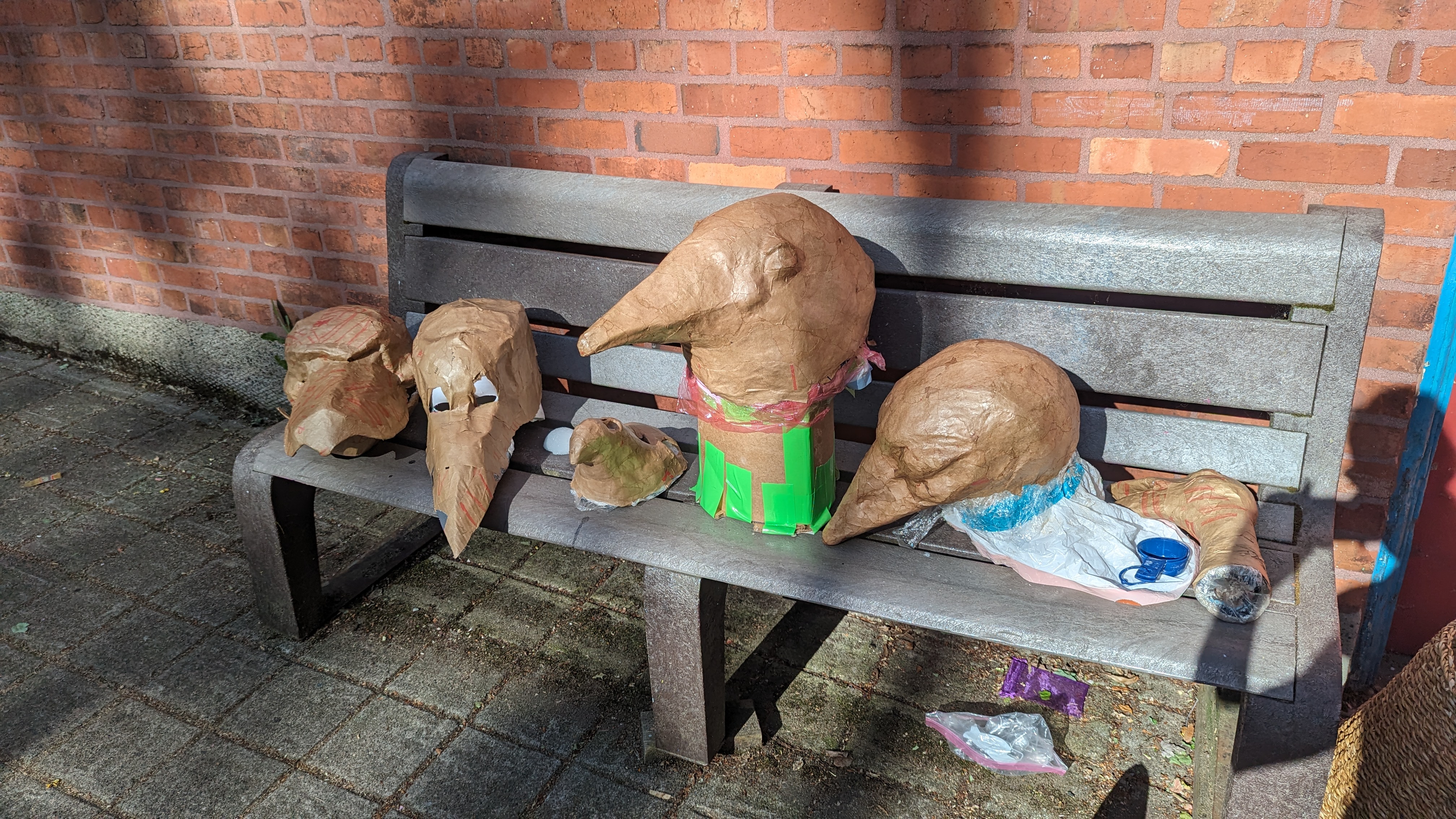 Masks unpainted