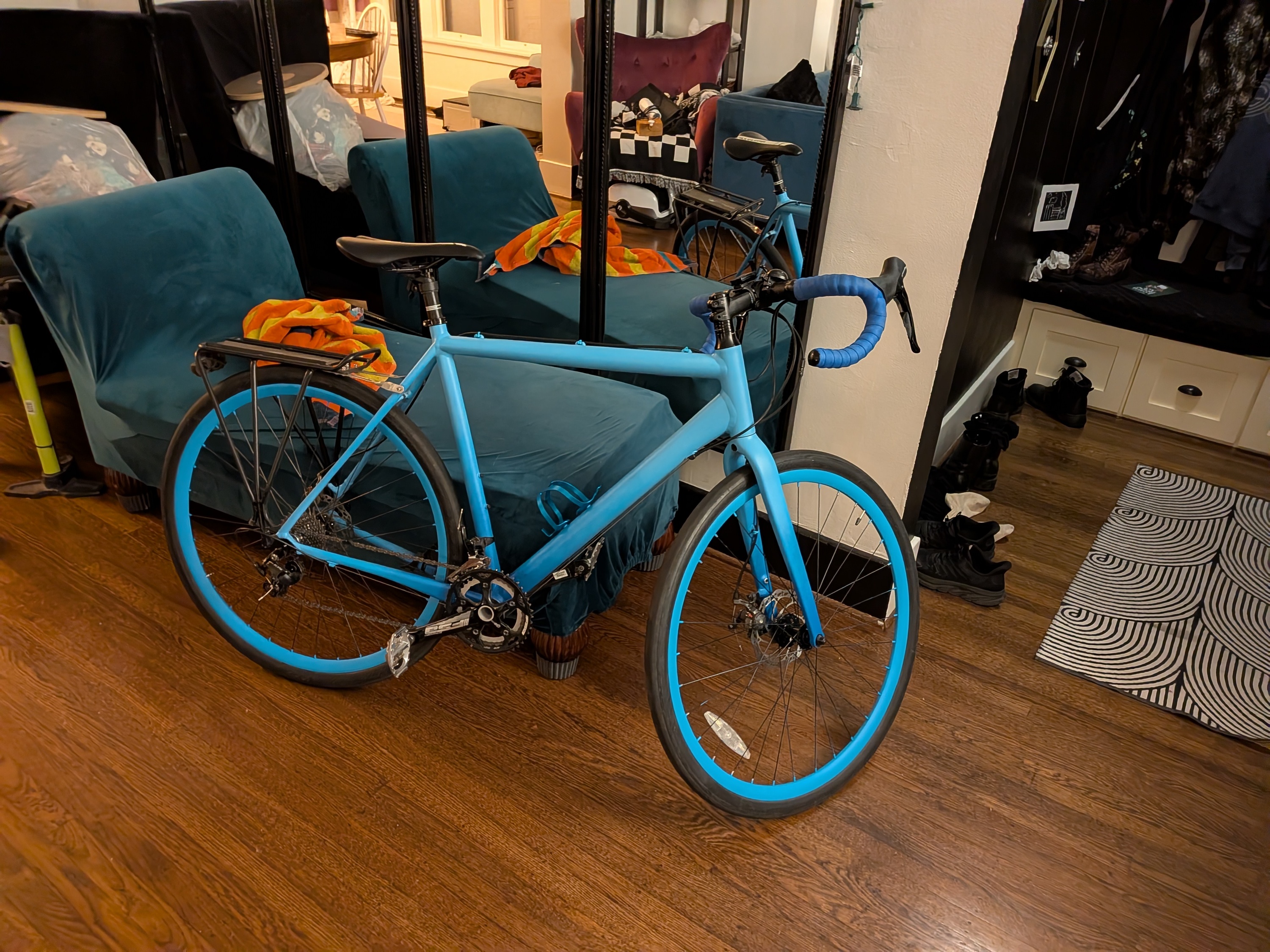 Blue rims for my blue bike