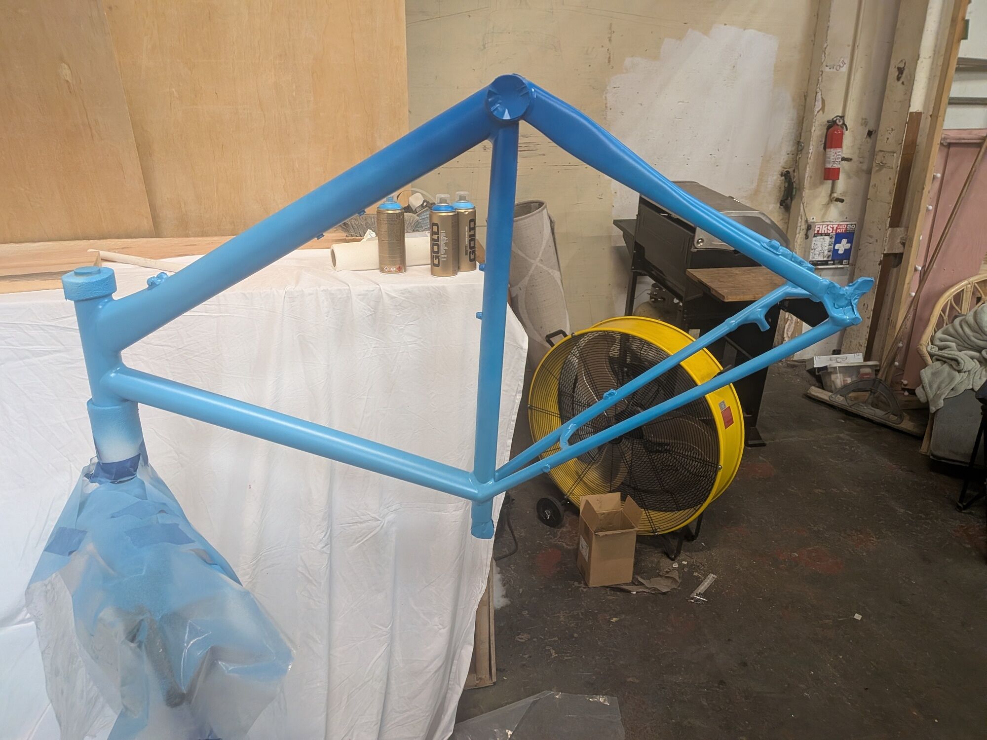 9 Painting down